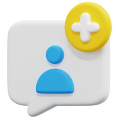 Obraz premium follow 3d render icon illustration