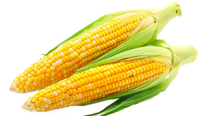 Corn isolated on white background