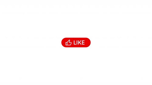 Subscribe, like, comment, share animation with red icon. Simple and elegant kinetic motions. Motion graphic outro for social media. High resolution 4K video.