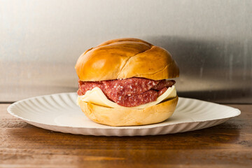 Lebanon bologna and cheese sandwich © miss