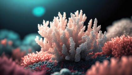 coral reef isolated on transparent background
