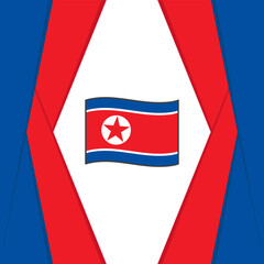 Obraz premium North Korea Flag Abstract Background Design Template. North Korea Independence Day Banner Social Media Post. North Korea Background
