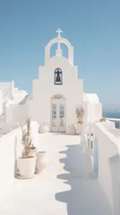 Fototapeten beautiful white church in santorini, Greece © Andrus Ciprian