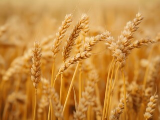 Lush, ripe ears of wheat fill the frame, conveying themes of agriculture, harvest, and natural abundance.