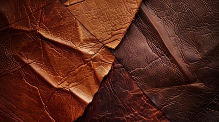 Abstract background with leather pieces concept 