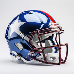 American football helmet on white background