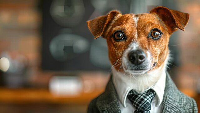 スーツを着た犬のポートレート,Generative AI 