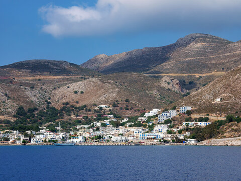 View towards Livadia Village, Tilos Island, Dodecanese