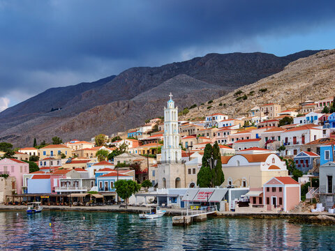 Chalki Village, Emporio, Halki Island, Dodecanese