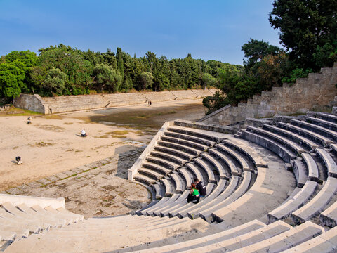 Ancient Odeon at the Acropolis, Rhodes City, Rhodes Island, Dodecanese