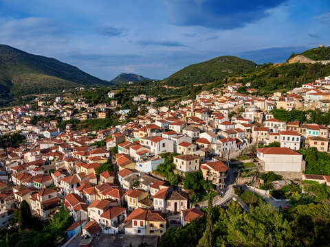 Ano Vathy, elevated view, Samos Town, Samos Island, North Aegean