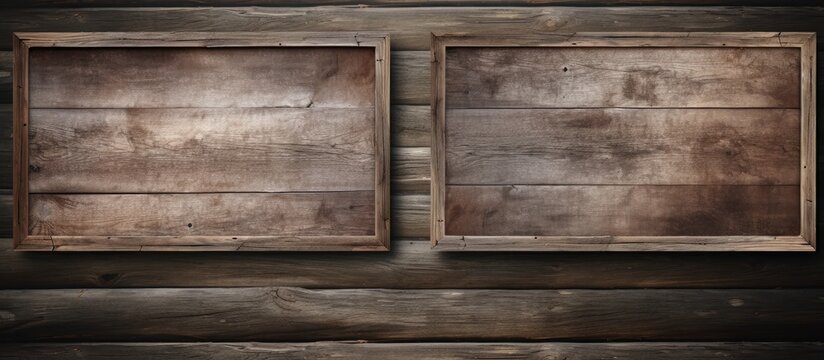 Photography frame on a light aged wooden backdrop
