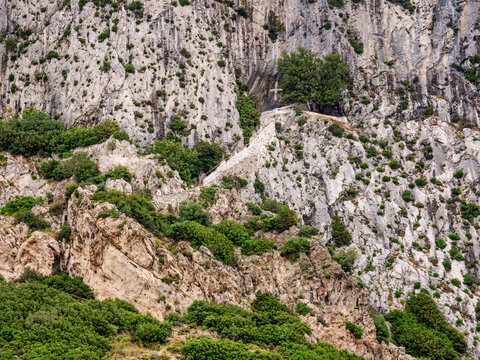 Stairway to The Cave of Pythagoras, Mount Kerkis, Samos Island, North Aegean