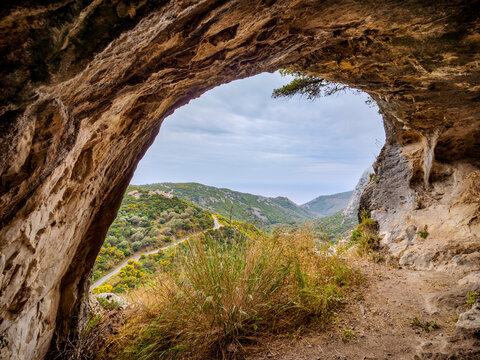 The Real Cave of Pythagoras, Mount Kerkis, Samos Island, North Aegean
