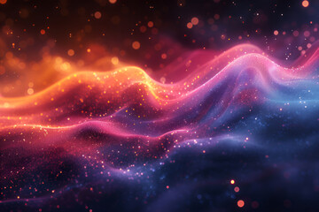 Holographic Neon Fluid Waves. Abstract texture design.