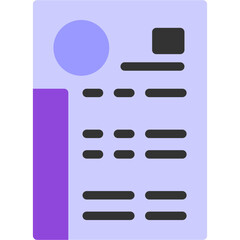 Obraz premium CV Icon