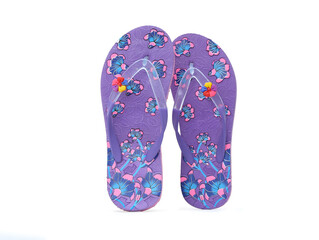 floral design womens eva flip-flop isolated 