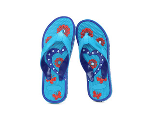 floral design womens eva flip-flop isolated 