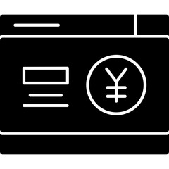 Fototapeta premium Yen Sign Icon