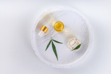 Cannabis medical pills and CBD oil