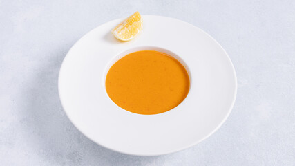 Lentil soup bowl