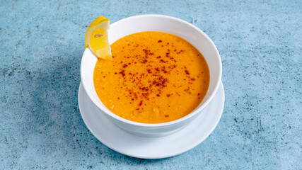 Lentil soup bowl
