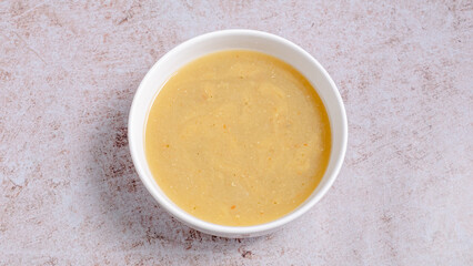Lentil soup bowl