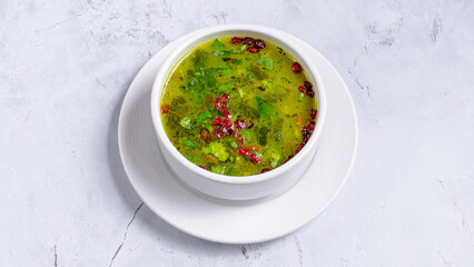 Vegetables soup bowl