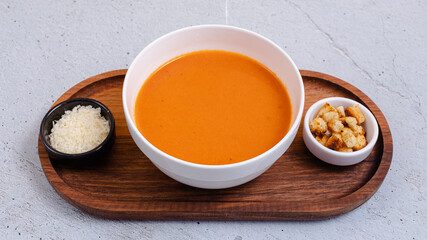 Lentil soup bowl