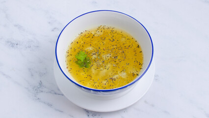 Chicken soup bowl
