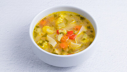 Vegetables soup bowl