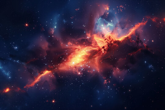 Breathtaking Space Scenery, Beautiful Universe, Generative AI