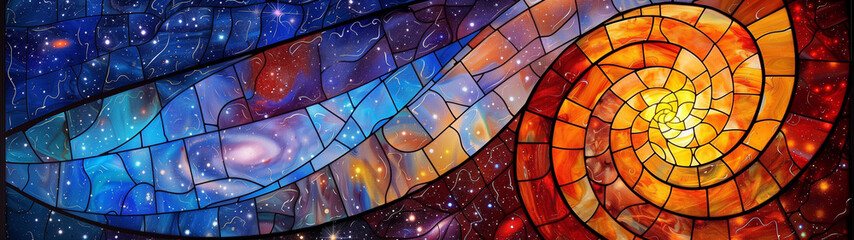 Galactic Rhapsody in Stained Glass Waves