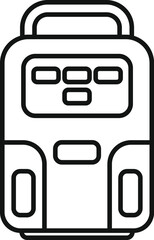Device center flow icon outline vector. Air clinic device. Oxygen health therapy