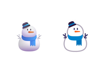 Snowman without snow