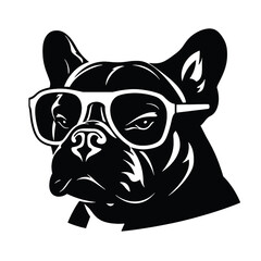 boxer dog  silhouette