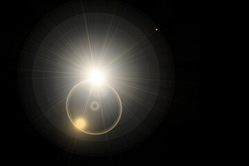 Lens flare over. Sunray overlay. abstract sunburst overlay graphic design