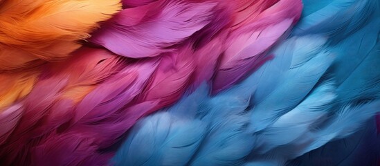 Abstract Close Up of Colorful Carpet Fibers