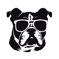 bulldog head tatoo