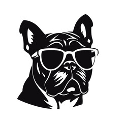 dog wearing sunglasses