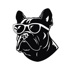 dog wearing sunglasses