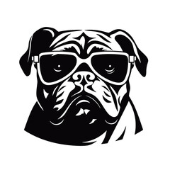 dog wearing sunglasses