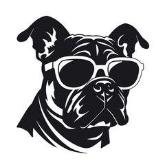 dog wearing sunglasses