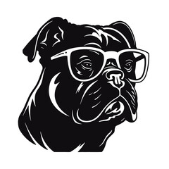 Obraz premium bulldog with sunglasses