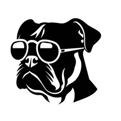  bulldog  silhouette