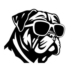  bulldog  silhouette