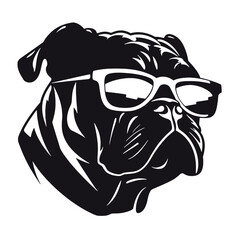  bulldog  silhouette
