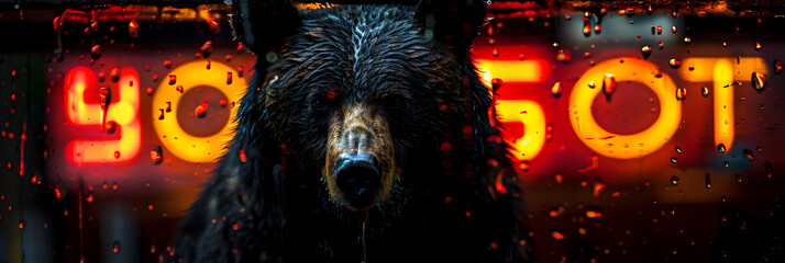 The Close-Up of a Wild Bear A Bit Naive,
bear 3d image