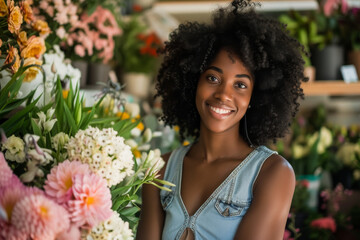 Portrait of florist shop owner 