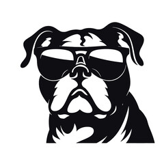 English bulldog silhouette